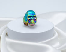 Load image into Gallery viewer, Iridescent Skull Ring Men's Rainbow Biker Stainless Steel SR168