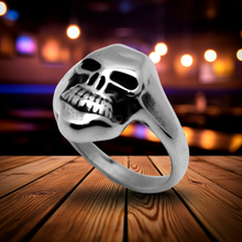 Load image into Gallery viewer, Joker Skull Ring Men’s Stainless Steel Biker Ring SR17