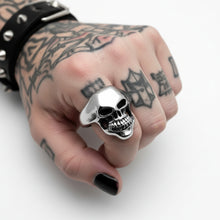 Load image into Gallery viewer, Joker Skull Ring Men’s Stainless Steel Biker Ring SR17