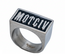 Load image into Gallery viewer, "VICTIM" Signet Ring Men's Biker Stainless Steel SR180