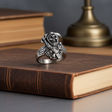 Load image into Gallery viewer, Heavy Metal Jewelry Men's Grim Reaper Skull Stainless Steel Ring SR186