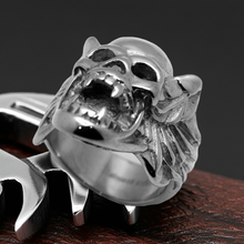 Load image into Gallery viewer, Gargoyle Skull Ring Men&#39;s Stainless Steel SR18