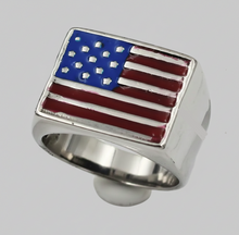 Load image into Gallery viewer, United States of America Flag Ring Men's Stainless Steel 8-13 SR190