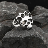 Knuckles Skull Ring Men's Punisher Stainless Steel Ring SR194
