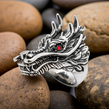 Load image into Gallery viewer, Huge Dragon Ring Men&#39;s Stainless Steel Large Sizes