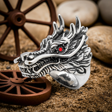 Load image into Gallery viewer, Huge Dragon Ring Men&#39;s Stainless Steel Large Sizes