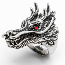 Load image into Gallery viewer, Huge Dragon Ring Men&#39;s Stainless Steel Large Sizes