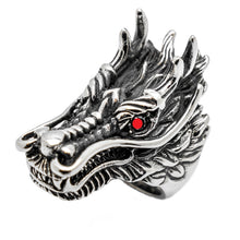 Load image into Gallery viewer, Huge Dragon Ring Men&#39;s Stainless Steel Large Sizes