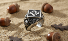 Load image into Gallery viewer, Number "12" Signet Ring Men's Stainless Steel SR203