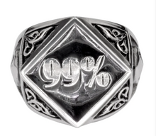 Load image into Gallery viewer, Biker Jewelry Men&#39;s 99% Ring Stainless Steel