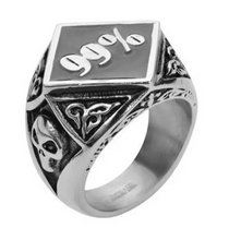 Load image into Gallery viewer, Biker Jewelry Men&#39;s 99% Ring Stainless Steel