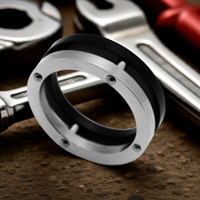 Load image into Gallery viewer, Precision Ring Black &amp; Silver Two Tone Men&#39;s Ring Stainless Steel Wedding Band SR21