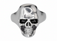 High Polished Skull Ring Men's Biker Stainless Steel SR220