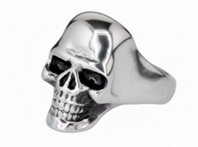Load image into Gallery viewer, High Polished Skull Ring Men's Biker Stainless Steel SR220