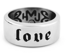 Load image into Gallery viewer, "Love" Ring Unisex Wedding Band Religious Stainless Steel SR222