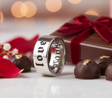 Load image into Gallery viewer, "Love" Ring Unisex Wedding Band Religious Stainless Steel SR222