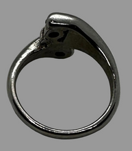 Load image into Gallery viewer, Black Wrench Ring Black Stones Stainless Steel SR227