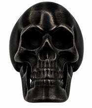 Load image into Gallery viewer, Charcoal Black Skull Ring Men's Biker Stainless Steel SR231
