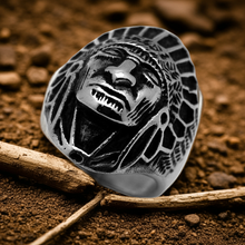 Load image into Gallery viewer, Indian Chief Men&#39;s Ring Stainless Steel SR28