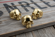 Load image into Gallery viewer, Large Gold Skull Ring 18K Gold Plated Stainless Steel Men's Biker Ring SR30