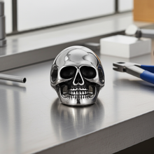 Load image into Gallery viewer, Large Skull Ring Men&#39;s Stainless Steel SR36