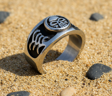 Load image into Gallery viewer, Domed Skull Ring Men&#39;s Biker Wedding Band Stainless Steel SR41
