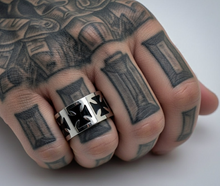 Load image into Gallery viewer, Iron Cross Band Unisex Wide Comfort Fit Band Stainless Steel SR50