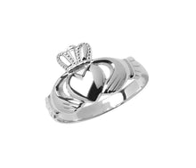 Load image into Gallery viewer, Large Claddagh Ring Wedding Band Unisex Stainless Steel Ring SR67L