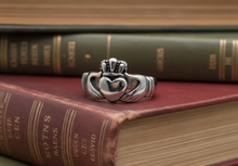 Load image into Gallery viewer, Large Claddagh Ring Wedding Band Unisex Stainless Steel Ring SR67L