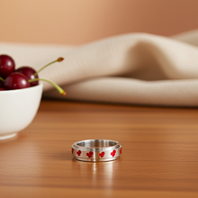 Load image into Gallery viewer, Cherries on a Spinner Ring Biker Jewelry Stainless Steel SR71