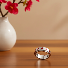 Load image into Gallery viewer, Cherries on a Spinner Ring Biker Jewelry Stainless Steel SR71