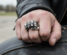 Load image into Gallery viewer, "FTW" Fist Ring Unisex Biker Ring Stainless Steel SR72