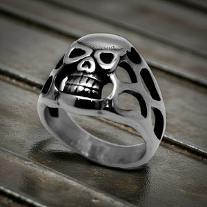 Open Skull Ring Biker Stainless Steel Ring SR7