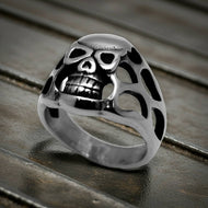 Open Skull Ring Biker Stainless Steel Men's Ring SR7