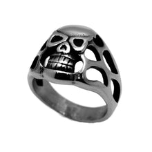 Load image into Gallery viewer, Open Skull Ring Biker Stainless Steel Ring SR7
