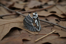 Load image into Gallery viewer, Angel's Wrapping Wings Ring Unisex Stainless Steel Ring SR92