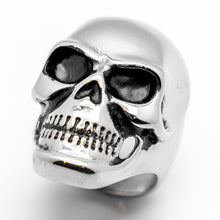 Load image into Gallery viewer, HUGE Skull Ring Men's Biker Ring Stainless Steel SR94