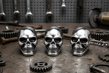 Load image into Gallery viewer, HUGE Skull Ring Men's Biker Ring Stainless Steel SR94