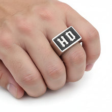 Load image into Gallery viewer, "HD" Signet Ring Biker Stainless Steel Heavy Metal Jewelry SR95