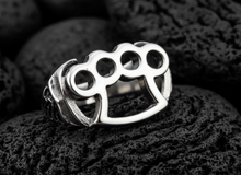 Load image into Gallery viewer, Knuckles Ring in Stainless Steel Biker Ring SR96