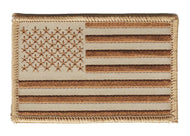 Tan USA Flag Military Patch Two Sizes    image 1