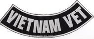 VIETNAM VET  Bottom Rocker   Motorcycle Military Patch    2 Color Choices    image 1