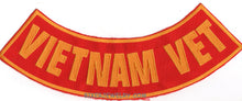 Load image into Gallery viewer, VIETNAM VET  Bottom Rocker   Motorcycle Military Patch    2 Color Choices image 2