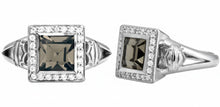 Load image into Gallery viewer, Women's Harley-Davidson® Black Ice Crystal Outline B&amp;S Bling Ring Sterling Silver  HDR0362 image 2