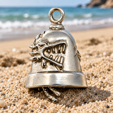 Load image into Gallery viewer, Sterling Silver Dragon Motorcycle Collectible Ride Bell Gremlin Bell