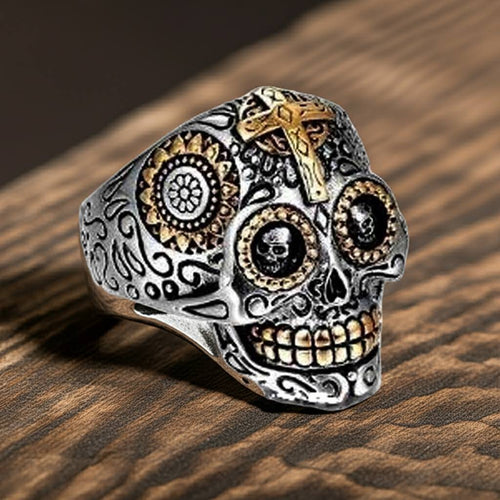 Skull Jewelry Unisex Crazy Skull Ring Stainless Steel