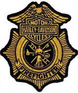 Harley Davidson® Firefighter Badge Patch<BR>Harley Patch P125
