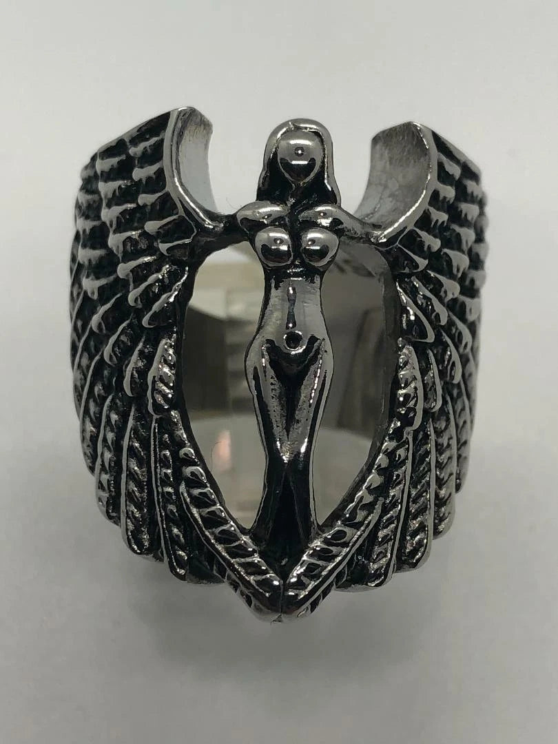 Men’s Angel Wing Ring Stainless Steel SR92