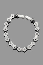 Load image into Gallery viewer, *NEW* 16mm Silver &amp; Black "APEX" Bike Chain Bracelet Men's Biker Stainless Steel SB245
