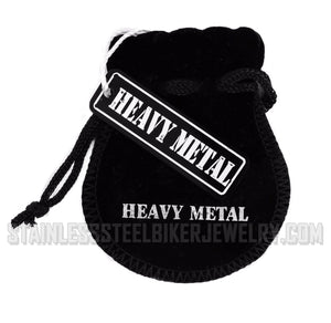 Heavy Metal Jewelry Ladies Mini Bike Chain Pendant Necklace Stainless Steel Black/Hot Pink